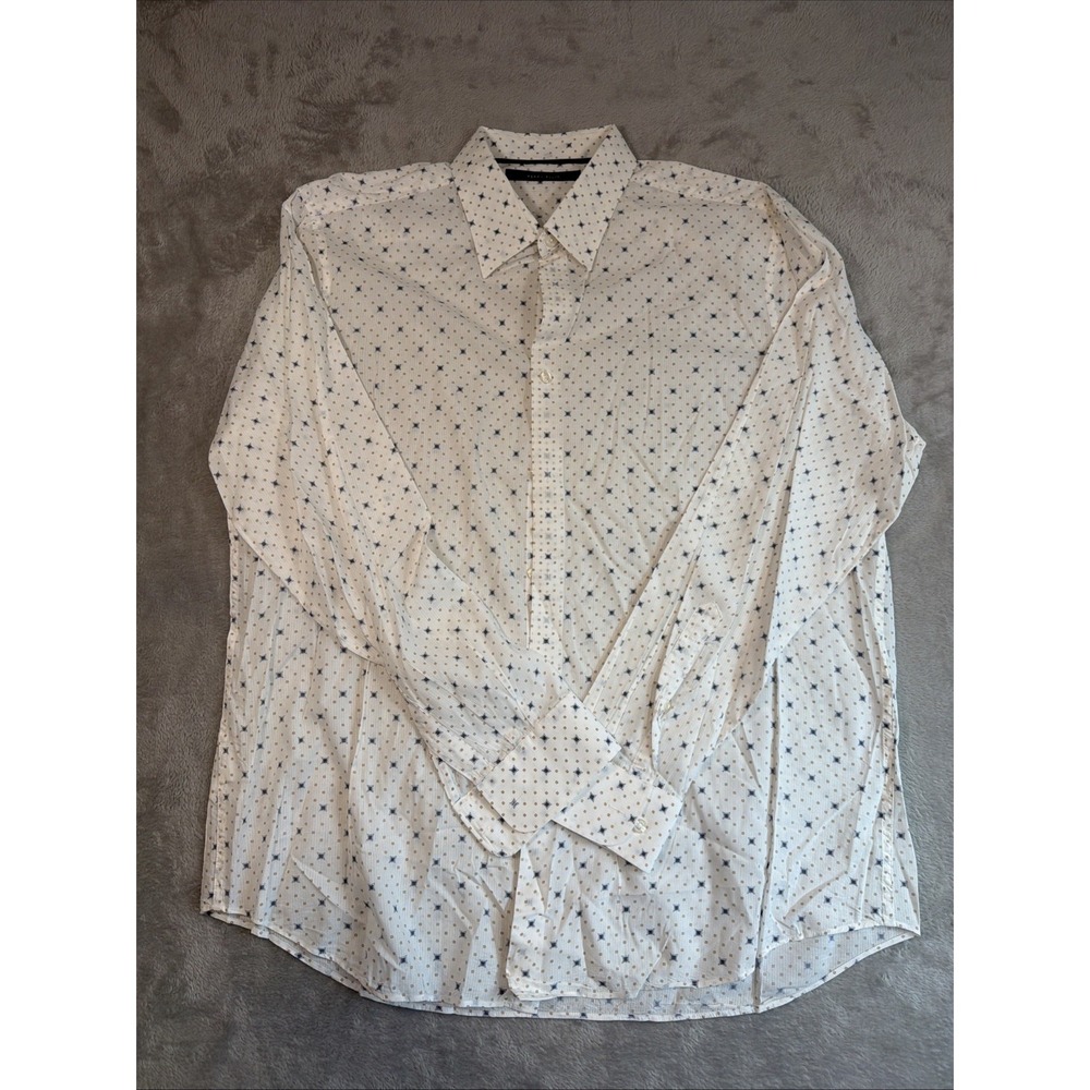 Perry Ellis Men's Button Up Multi Colored Patterned Shirt XL
